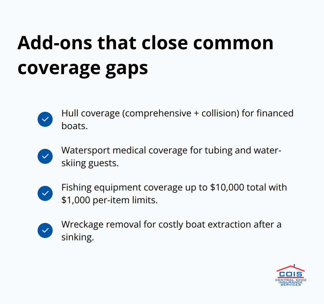 Optional boat insurance protections and limits Ohio owners should consider - Boat insurance requirements Ohio