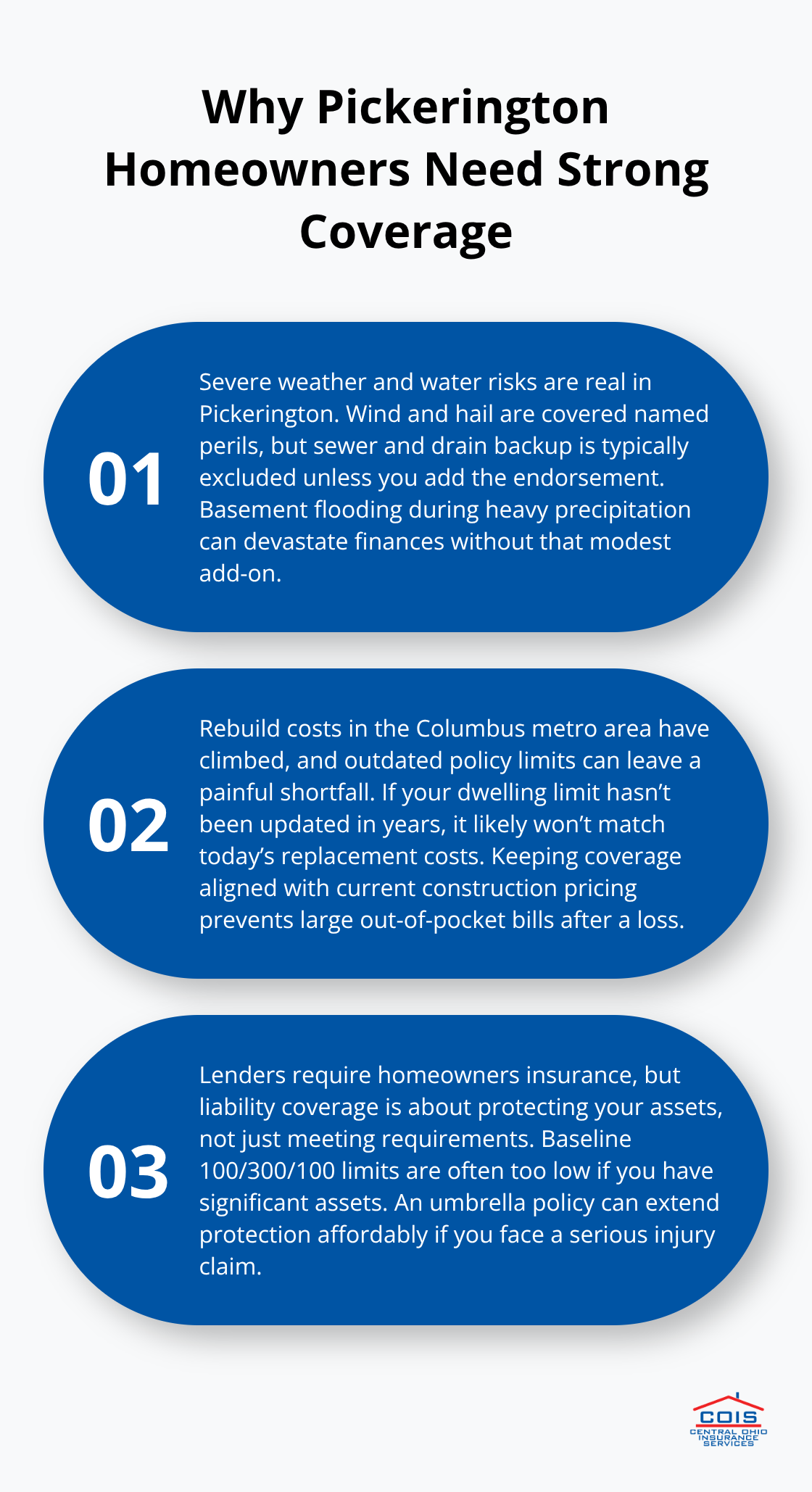 Three reasons homeowners insurance matters in Pickerington, Ohio - Pickerington homeowners insurance